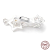 925 Sterling Silver Fold Over Clasps STER-D005-10S-1