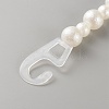 Resin Imitation Pearl Round Beaded Bag Straps PURS-WH20002-01-2
