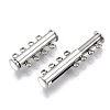 Tarnish Resistant 201 Stainless Steel Magnetic Slide Lock Clasps X-STAS-S079-159P-1