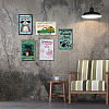Rectangle with Word Vintage Metal Iron Sign Poster AJEW-WH0157-285-6