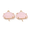 K9 Glass Connector Charms X-KK-E071-24KCG-02-2