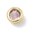 Flat Round Brass Micro Pave Cubic Zirconia Cabochons KK-P345-13G-A-2