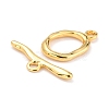 Rack Plating Brass Toggle Clasps X-KK-B036-01G-3