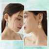60Pcs 2 Styles Ring & Rectangle Shape Brass Stud Earring Findings DIY-CN0002-59-5