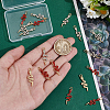 20Pcs 2 Styles Alloy Rhinestone Pendants FIND-NB0006-29-3