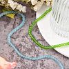 Baking Paint Frosted Glass Bead Strands GGB4MMY-DKM-5