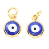 Brass Enamel Charms ZIRC-J025-71G-A01-1