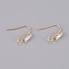 Brass Earring Hooks KK-L198-013G-1