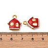 304 Stainless Steel Enamel Pendants LS-STAS-Q363-06G-3