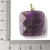 Natural Amethyst Faceted Pendants G-C274-03I-3