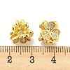 Brass Pave Clear Cubic Zirconia Beads KK-P243-07G-3