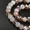 Electroplate Glass Beads Strands EGLA-YW0002-D09-3