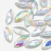 Pointed Back Glass Rhinestone Cabochons RGLA-T083-13x27mm-05-1