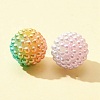 50Pcs 5 Colors Imitation Pearl Acrylic Beads OACR-FS0001-18-3
