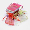 Gold Stamping Butterfly Rectangle Organza Gift Bags OP-L006A-02-1