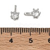 Brass Pave Clear Cubic Zirconia Charms CU-CBA9FFD-11P-06-3