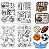 CRASPIRE 4 Sheets 4 Styles PVC Plastic Stamps DIY-CP0007-06D-2