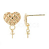 Brass Stud Earring Findings LS-KK-N233-133-3