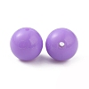 Opaque Acrylic Beads SACR-WH0001-32A-2