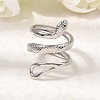 304 Stainless Steel Cuff Open Rings STAS-H259-02P-2