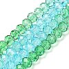 Transparent Painted Glass Beads Strands DGLA-A034-T6mm-A17-2
