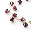 Handmade Evil Eye Lampwork  Beaded Bracelets BJEW-JB05855-02-2