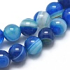 Natural Striped Agate/Banded Agate Beads Strands G-I254-03B-05-1