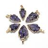 Natural Amethyst Pendants G-Q490-A06-1