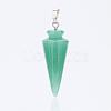 Natural Green Aventurine Pendants G-P236-03-2