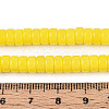 Opaque Solid Color Glass Beads Strands LS-GLAA-N026-3x6mm-03-4