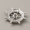 Alloy Rhinestone Snap Buttons FIND-WH0111-241-2