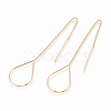 Brass Stud Earring Findings KK-S345-066-1