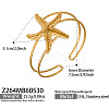Ocean 316 Surgical Stainless Steel Hollow Sea Animals Open Cuff Bangles for Women WG19BCF-03-1