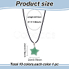 10Pcs 10 Style Natural Mixed Gemstone Star Pendant Necklaces Set with Wax Cords NJEW-AN0001-56-2