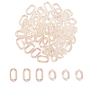 100Pcs 2 Styles Transparent Acrylic Linking Rings OACR-CJ0001-17-1