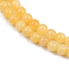 Natural Yellow Jade Bead Strands G-K121-01-4mm-5