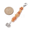 Halloween Pumpkin Alloy Pendant Decorations HJEW-JM02073-4