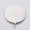 Tarnish Resistant 201 Stainless Steel Stamping Blank Tag Pendants STAS-P225-038P-2