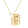 Brass Micro Pave Clear Cubic Zirconia Pendant Necklaces NJEW-Z038-01G-B-2