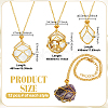 12Pcs 3 Styles Iron Empty Macrame Pouch Pendant Cable Chain Slider Necklace Making NJEW-GO0001-26-2