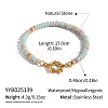 Natural Amazonite Rondelle Beaded Bracelets OA9565-7-1