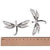 Dragonfly Alloy Pendant Rhinestone Settings PALLOY-A11-3641-AS-FF-3