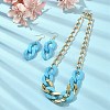 Acrylic Chains Jewelry Set SJEW-JS01288-05-3