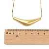 304 Stainless Steel Arc-shaped Pendant Necklaces for Women LS-NJEW-A049-01G-3