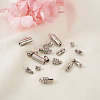 16Sets 4 Style 304 Stainless Steel Screw Clasps STAS-FW0001-08P-4