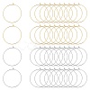 304 Stainless Steel Hoop Earring Findings STAS-UN0003-97-1