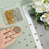 160Pcs 2 Colors Tibetan Style Alloy Beads TIBEB-SP0001-19-3