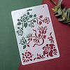 Plastic Reusable Drawing Painting Stencils Templates DIY-F018-B04-5