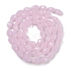 Electroplate Imitation Jade Glass Beads Strands LS-EGLA-N013-J8mm-D01-2