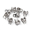 Tarnish Resistant 304 Stainless Steel Bead Tips STAS-R063-22-3